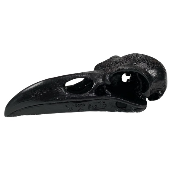 No Brand Other - Black Resin Raven Skull Goth Halloween